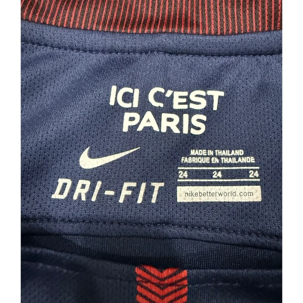 Nike PSG Neymar Jr 10 Youth 24 Dri-FIT Soccer Jersey Paris Saint-Germain Blue XS